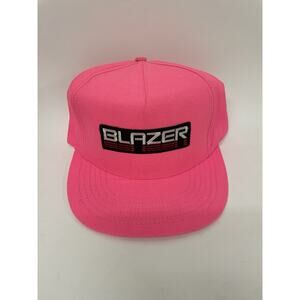 Vintage Chevrolet Neon Pink Snapback Hat Chevy Classic Truck Patch Soft Brim